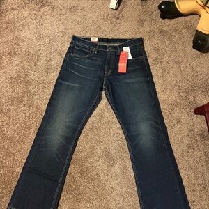 Levi's Dark Blue Straight Jeans